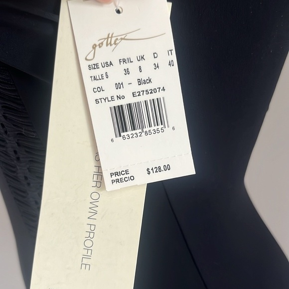 Profile By Gottex Black One Piece Swimsuit 6 NWT - Picture 4 of 6